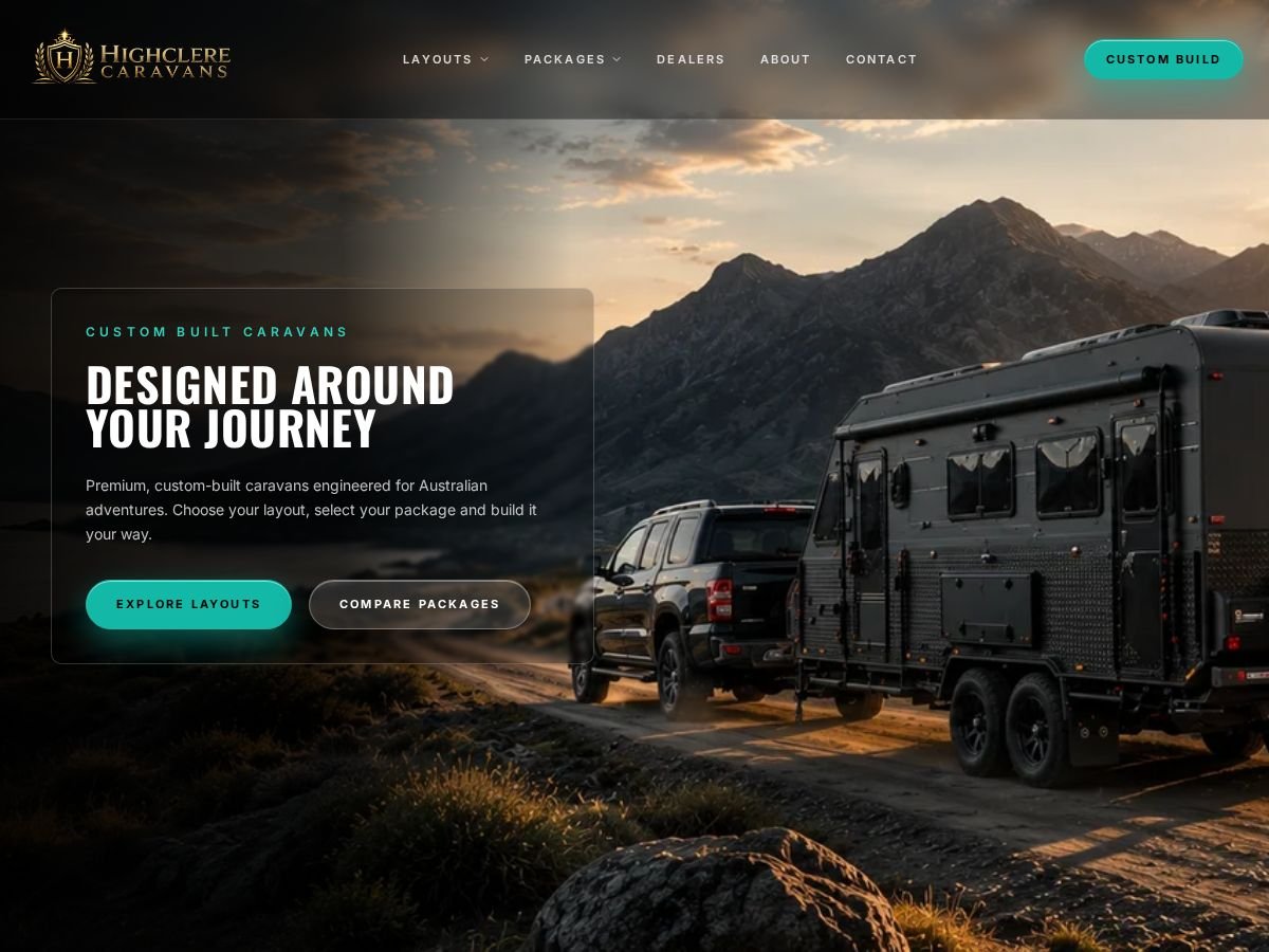 Caravans C4 website preview