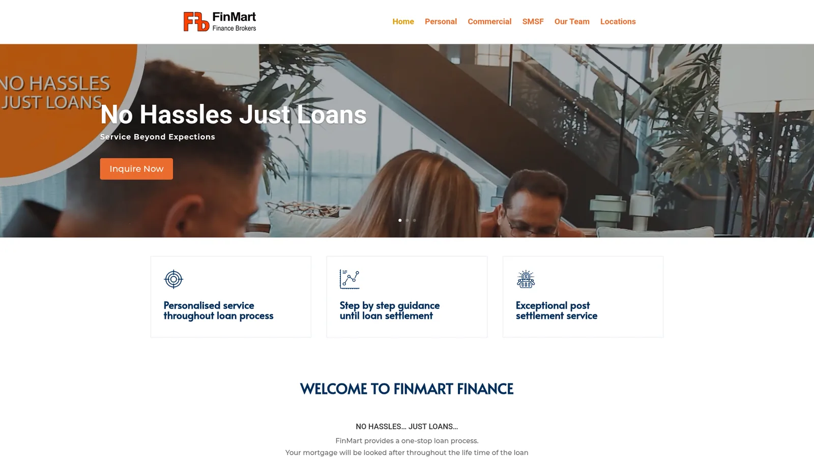 FinMart website preview