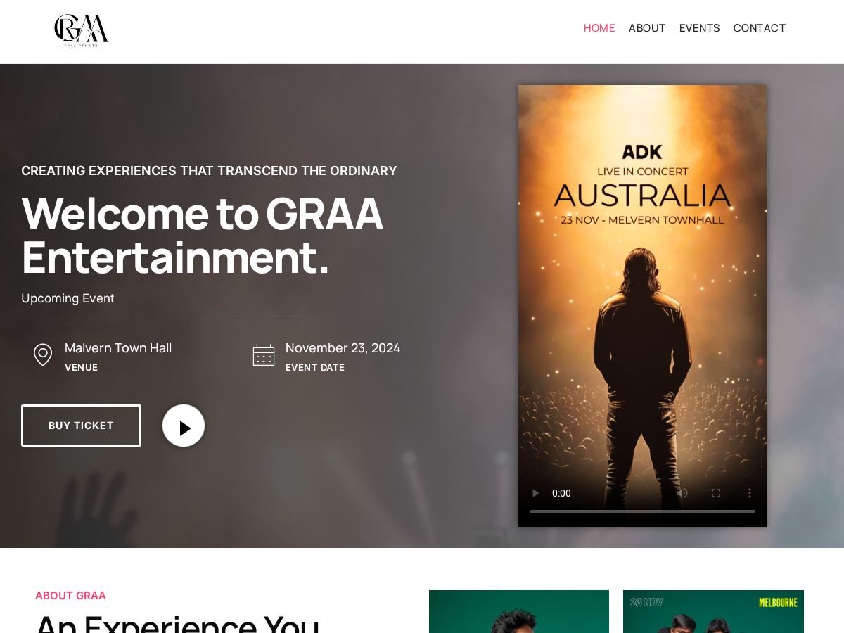 GRAA Group website preview