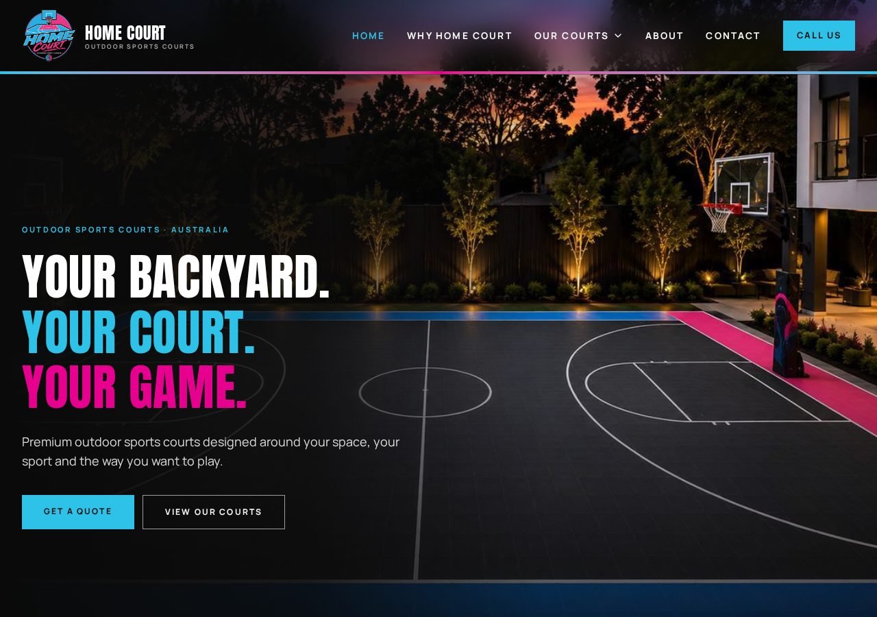 Home Court Sports Courts website preview