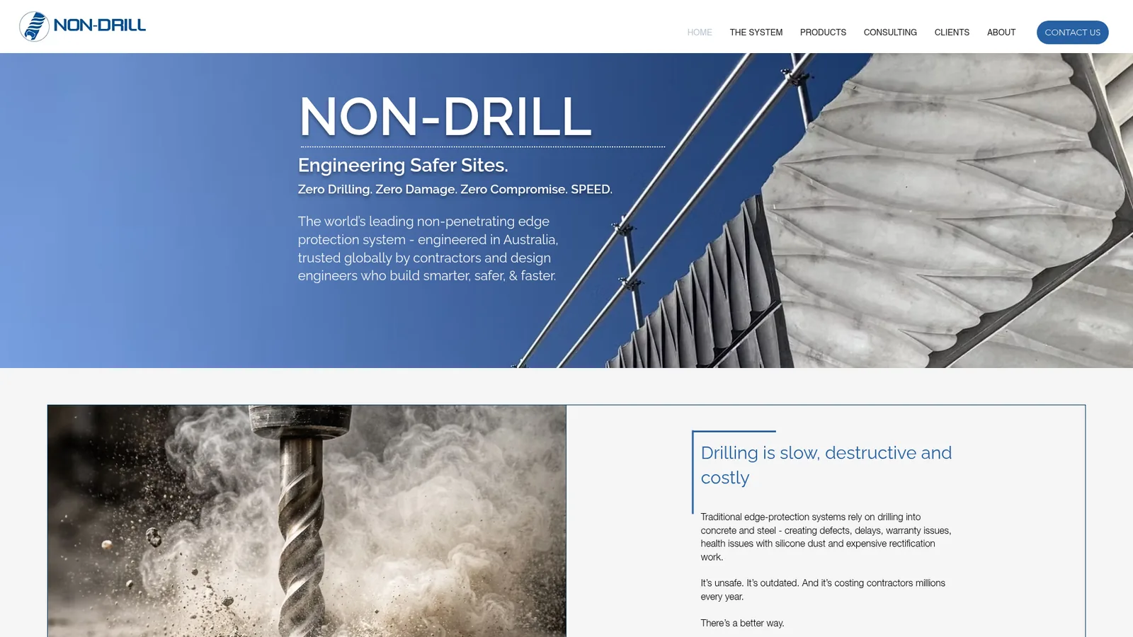 Non-Drill website preview
